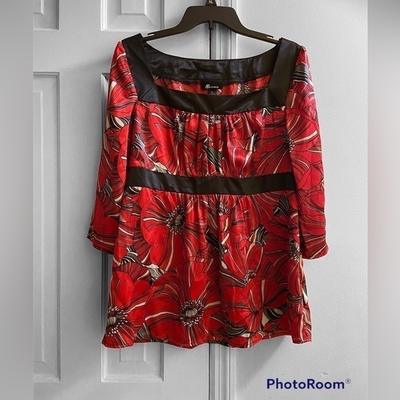 Ab studio women’s size extra-large silky top - Picture 1 of 8